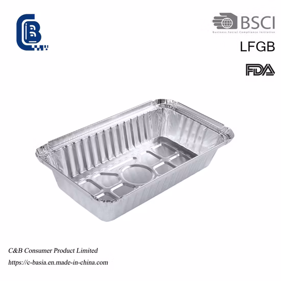 3500 Ml Disposable Half Pan, Half Size Aluminum Foil Container, Kitchenware Cookware Baking Foil Cake Pan, Fast Food Packaging Container with Foil Lids